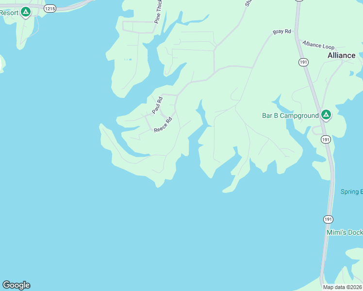 map of restaurants, bars, coffee shops, grocery stores, and more near 1057 Bray Road in Many