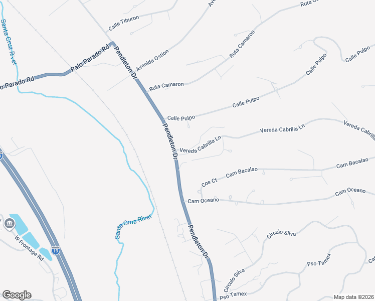 map of restaurants, bars, coffee shops, grocery stores, and more near 192 Vereda Cabrilla Lane in Rio Rico