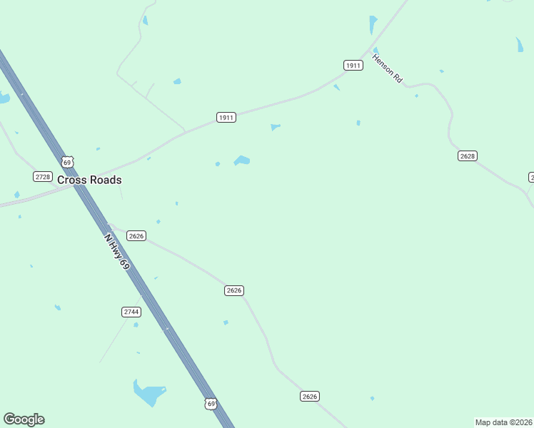 map of restaurants, bars, coffee shops, grocery stores, and more near 2896 County Road 2626 in Wells