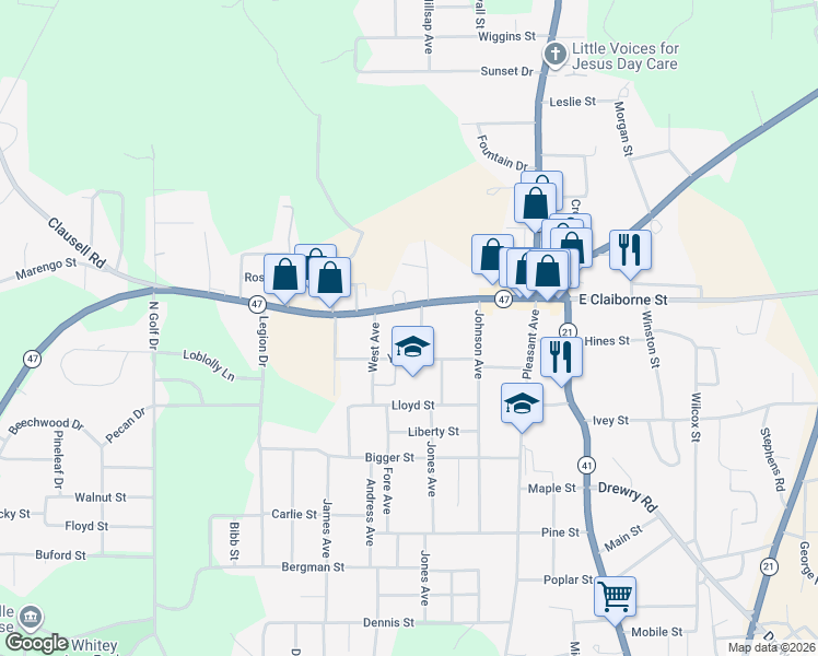 map of restaurants, bars, coffee shops, grocery stores, and more near 56 Academy Boulevard in Monroeville