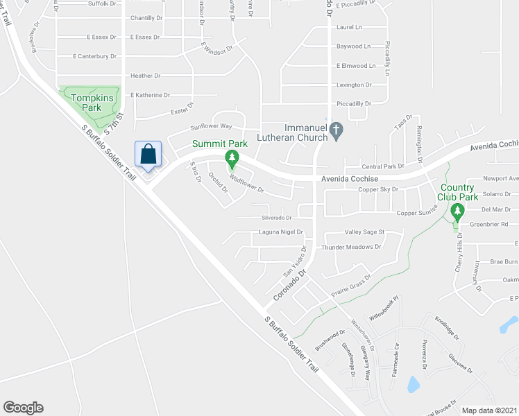 map of restaurants, bars, coffee shops, grocery stores, and more near 1628 Ironmaster Street in Sierra Vista