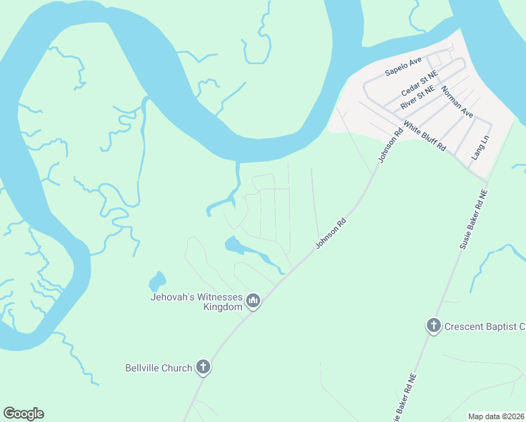 map of restaurants, bars, coffee shops, grocery stores, and more near 1132 Thompson Street in Townsend