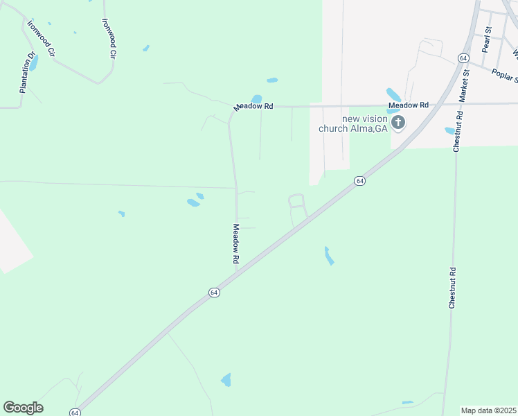 map of restaurants, bars, coffee shops, grocery stores, and more near 322 Meadow Road in Alma