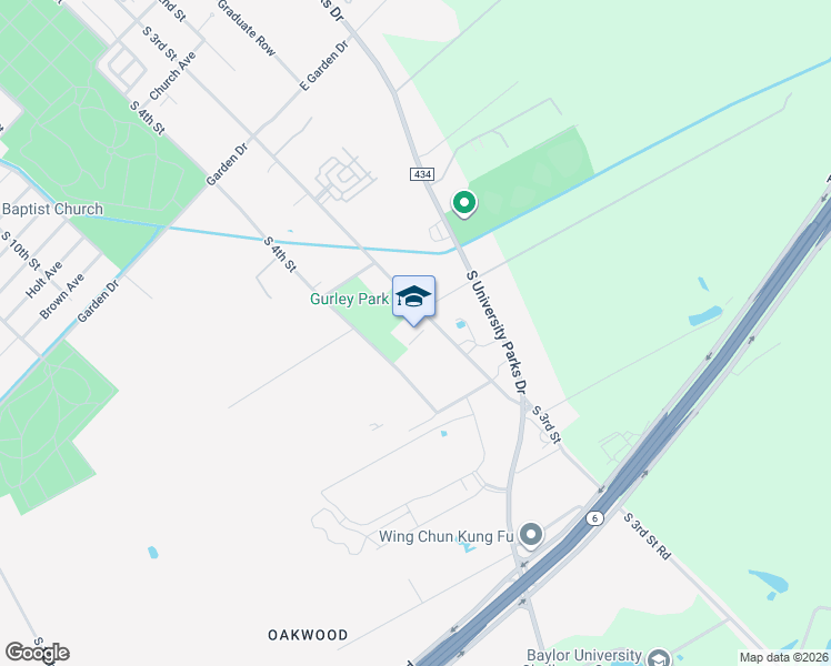 map of restaurants, bars, coffee shops, grocery stores, and more near 3805 South 3rd Street in Waco