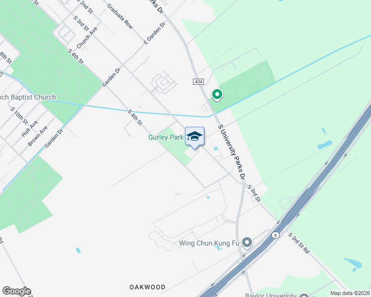 map of restaurants, bars, coffee shops, grocery stores, and more near 3805 South 3rd Street in Waco