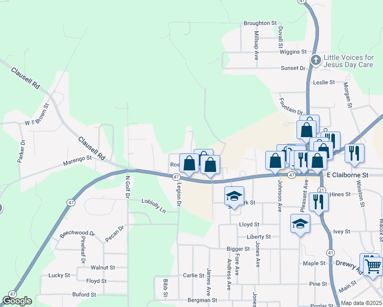 map of restaurants, bars, coffee shops, grocery stores, and more near 200 Catawba Street in Monroeville