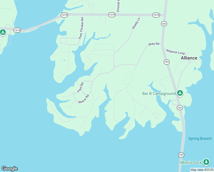 map of restaurants, bars, coffee shops, grocery stores, and more near 991-1055 Bray Road in Many