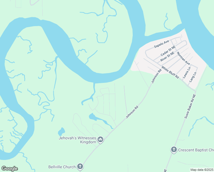 map of restaurants, bars, coffee shops, grocery stores, and more near 1071 Head Lane Northeast in Townsend