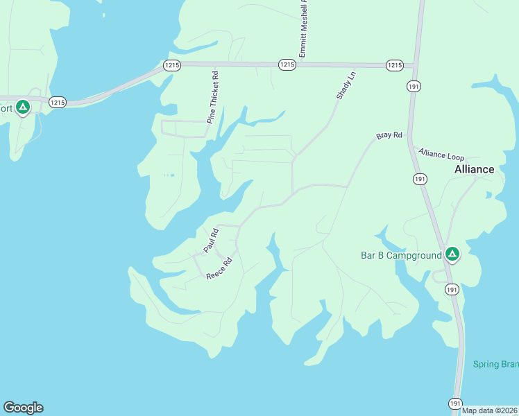 map of restaurants, bars, coffee shops, grocery stores, and more near 991 Bray Road in Many