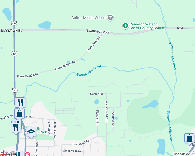 map of restaurants, bars, coffee shops, grocery stores, and more near 809 Spring Street in Douglas