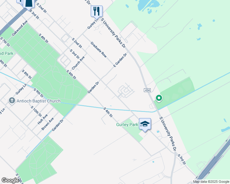 map of restaurants, bars, coffee shops, grocery stores, and more near 3328 South 3rd Street in Waco