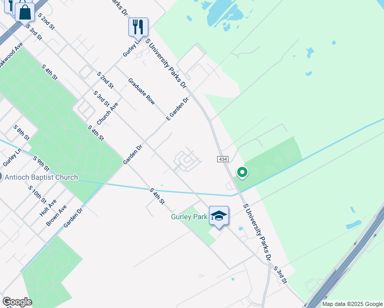 map of restaurants, bars, coffee shops, grocery stores, and more near 3344 South 3rd Street in Waco