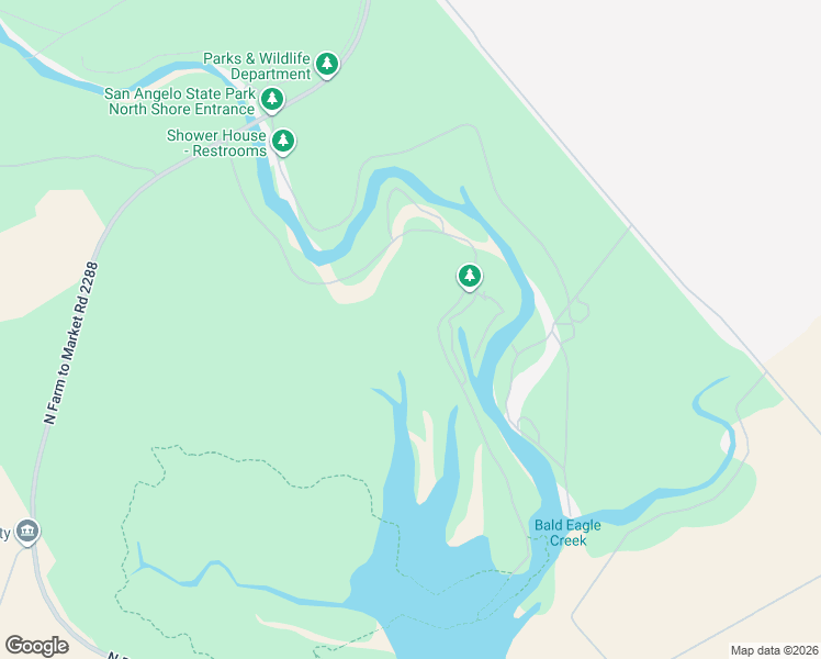 map of restaurants, bars, coffee shops, grocery stores, and more near 6102 Grand Court Road in San Angelo