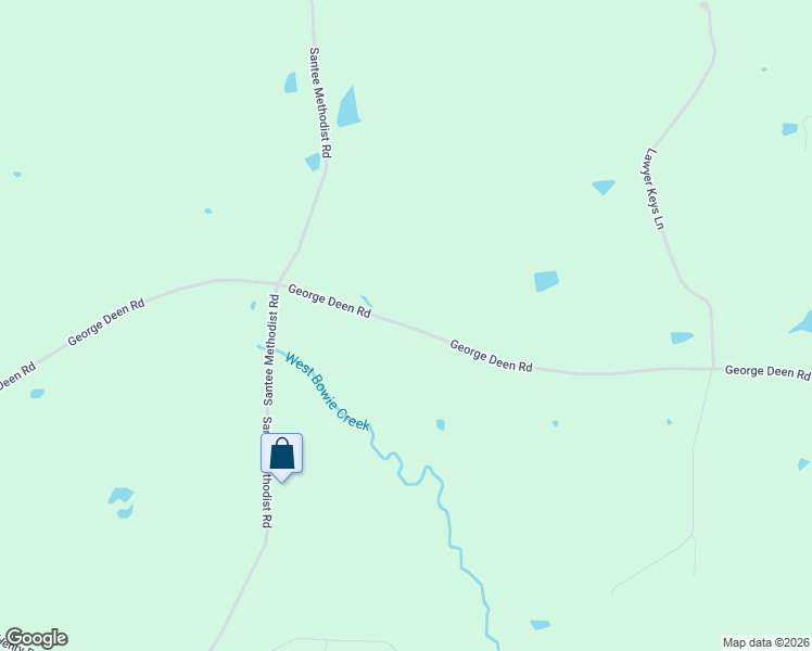 map of restaurants, bars, coffee shops, grocery stores, and more near George Deen Road in Jefferson Davis County