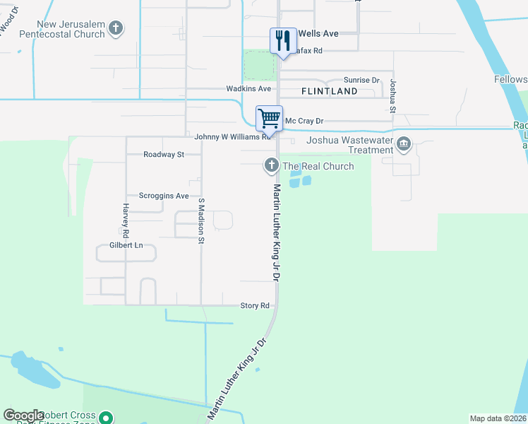 map of restaurants, bars, coffee shops, grocery stores, and more near 2519 Martin Luther King Junior Drive in Albany