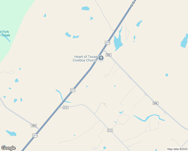 map of restaurants, bars, coffee shops, grocery stores, and more near 14001 U.S. 377 in Brookesmith