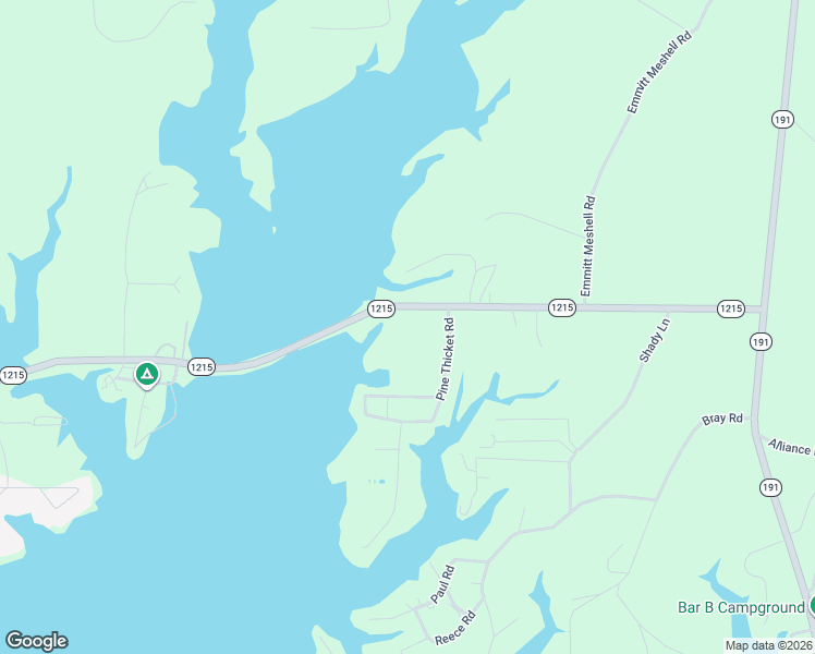 map of restaurants, bars, coffee shops, grocery stores, and more near 1 East Sunrise Lane in Many