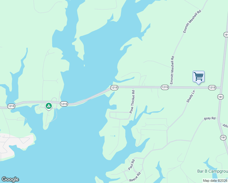 map of restaurants, bars, coffee shops, grocery stores, and more near 802-898 Highway 1215 in Many