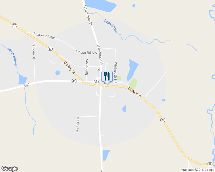 map of restaurants, bars, coffee shops, grocery stores, and more near 10865 Dickey Street in Morgan