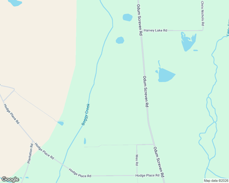 map of restaurants, bars, coffee shops, grocery stores, and more near 3451 Odum Screven Road in Screven