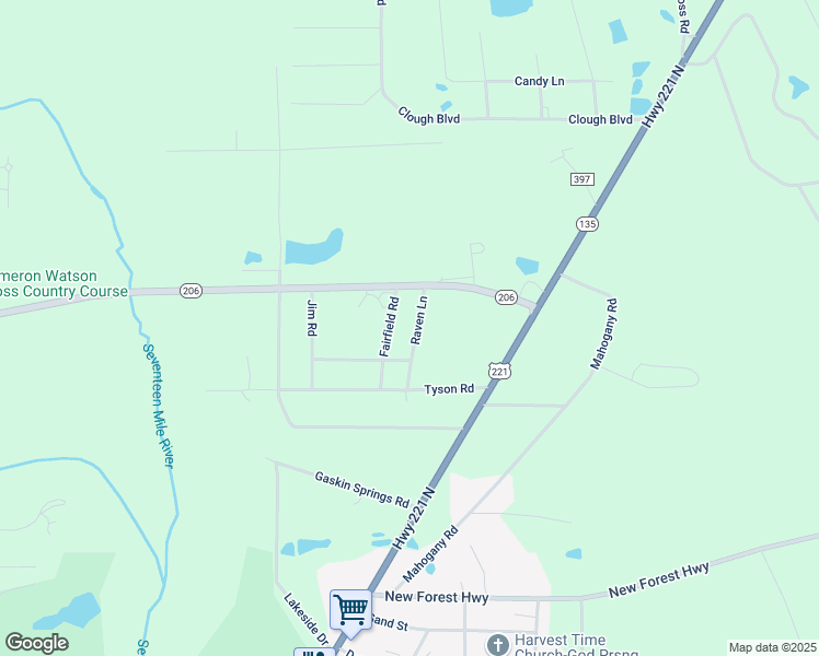 map of restaurants, bars, coffee shops, grocery stores, and more near 106 Raven Lane in Douglas