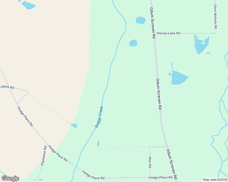 map of restaurants, bars, coffee shops, grocery stores, and more near 3451 Odum Screven Road in Screven