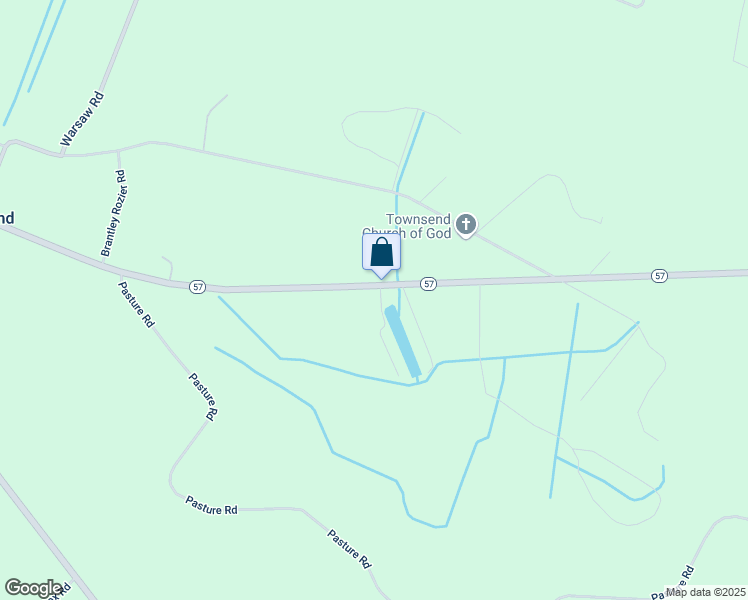 map of restaurants, bars, coffee shops, grocery stores, and more near Lakeside Village Road in Townsend