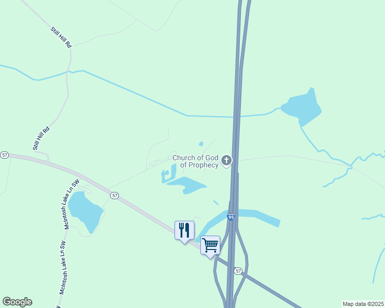 map of restaurants, bars, coffee shops, grocery stores, and more near 1437 State Barn Road Northwest in Townsend
