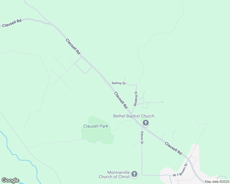 map of restaurants, bars, coffee shops, grocery stores, and more near Clausell Road in Monroeville