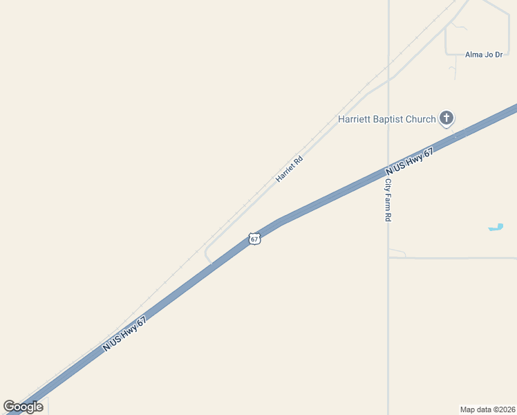 map of restaurants, bars, coffee shops, grocery stores, and more near 6945 Harriett Rd in San Angelo