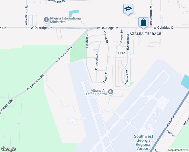 map of restaurants, bars, coffee shops, grocery stores, and more near 2213 Kirkwood Road in Albany