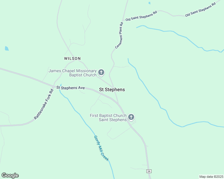 map of restaurants, bars, coffee shops, grocery stores, and more near in Saint Stephens