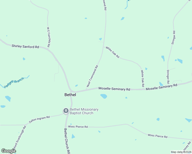 map of restaurants, bars, coffee shops, grocery stores, and more near 617 Shirley Sanford Road in Seminary