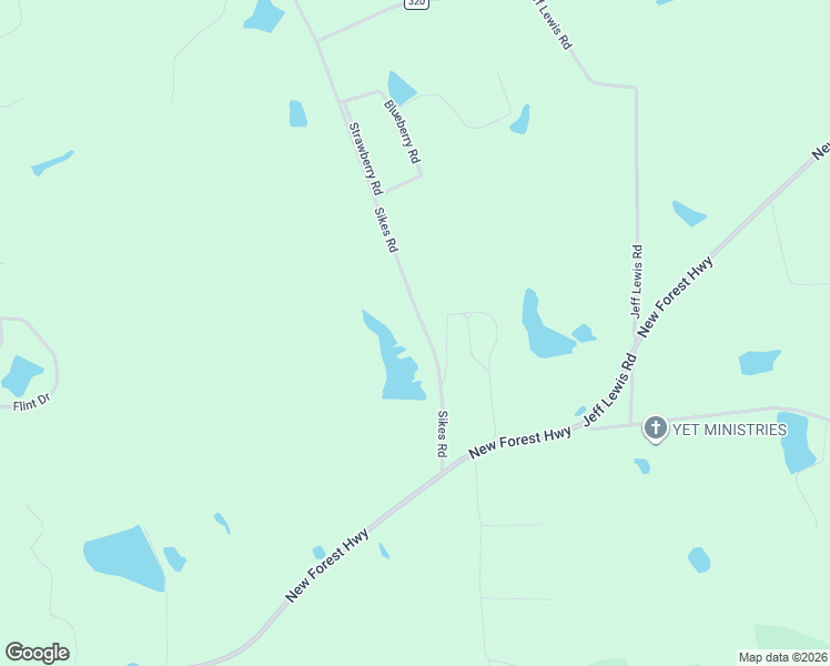 map of restaurants, bars, coffee shops, grocery stores, and more near 1568 Sikes Road in Douglas