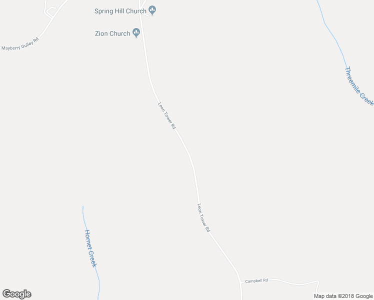 map of restaurants, bars, coffee shops, grocery stores, and more near Leon Tower Road in Dozier