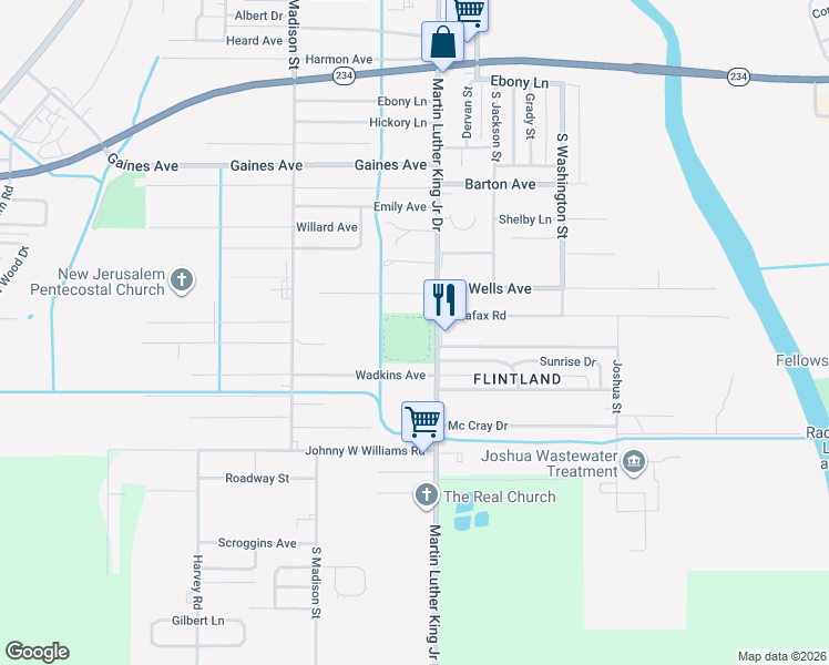 map of restaurants, bars, coffee shops, grocery stores, and more near 2235 Martin Luther King Junior Drive in Albany