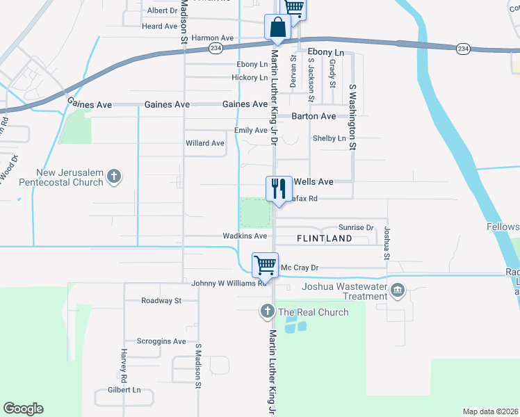 map of restaurants, bars, coffee shops, grocery stores, and more near 2235 Martin Luther King Junior Drive in Albany