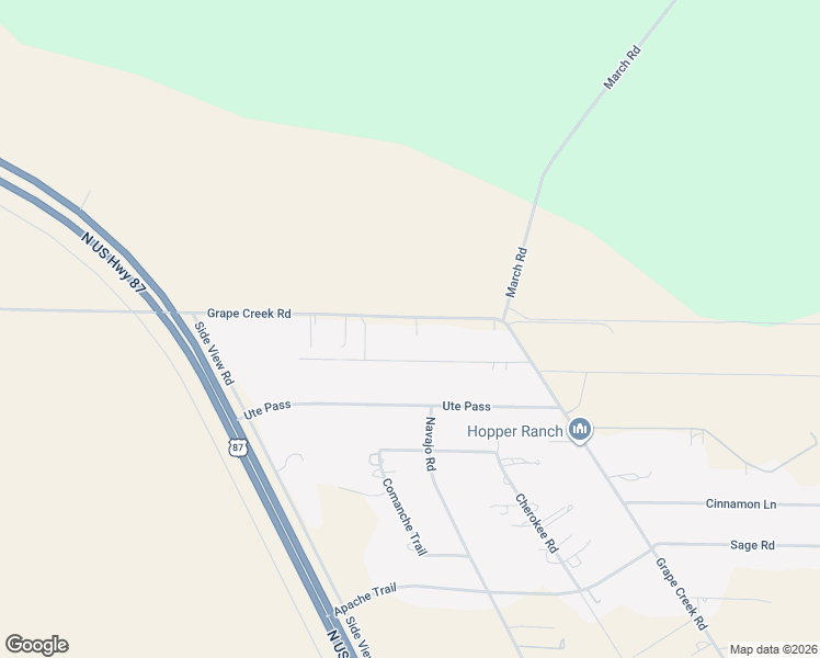 map of restaurants, bars, coffee shops, grocery stores, and more near 6963 Grape Creek Rd in San Angelo