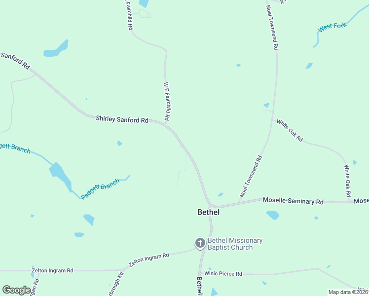 map of restaurants, bars, coffee shops, grocery stores, and more near 521 Shirley Sanford Road in Seminary