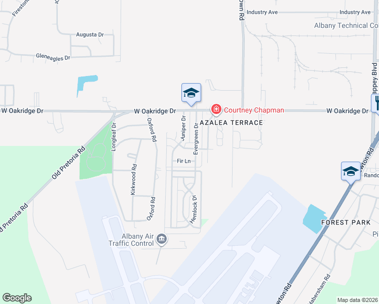 map of restaurants, bars, coffee shops, grocery stores, and more near 2021 Evergreen Drive in Albany