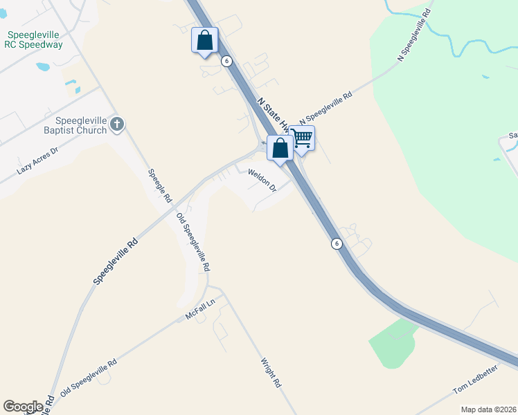 map of restaurants, bars, coffee shops, grocery stores, and more near 271 Brettwood Drive in Waco