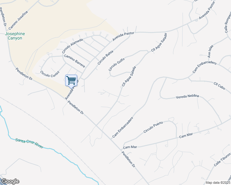 map of restaurants, bars, coffee shops, grocery stores, and more near 1677 Costa Court in Rio Rico