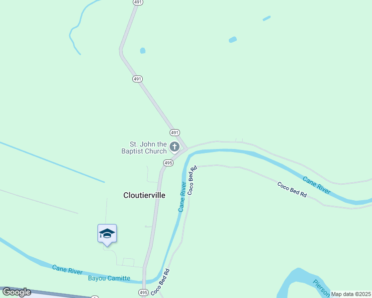 map of restaurants, bars, coffee shops, grocery stores, and more near in Cloutierville