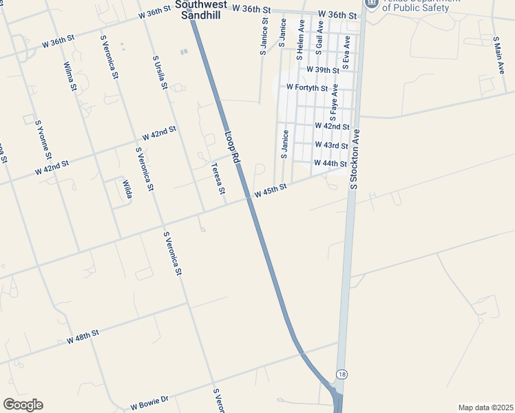map of restaurants, bars, coffee shops, grocery stores, and more near 908 West 45th Street in Monahans