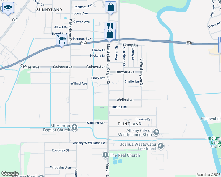 map of restaurants, bars, coffee shops, grocery stores, and more near 312 Flintside Drive in Albany
