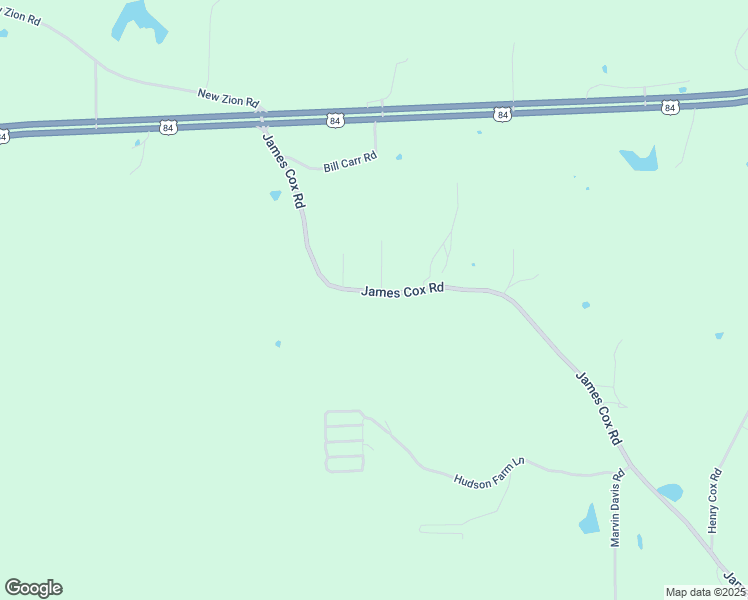 map of restaurants, bars, coffee shops, grocery stores, and more near 351 James Cox Road in Monticello