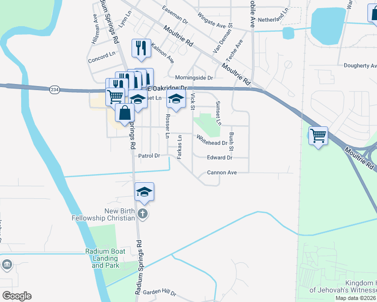 map of restaurants, bars, coffee shops, grocery stores, and more near 411 Vick Street in Albany