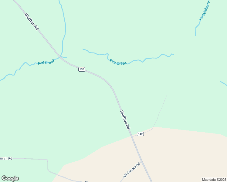 map of restaurants, bars, coffee shops, grocery stores, and more near 779 Bluffton Road in Fort Gaines