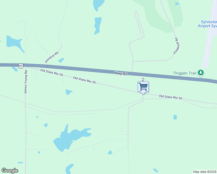 map of restaurants, bars, coffee shops, grocery stores, and more near 561 Old State Route 50 in Sylvester