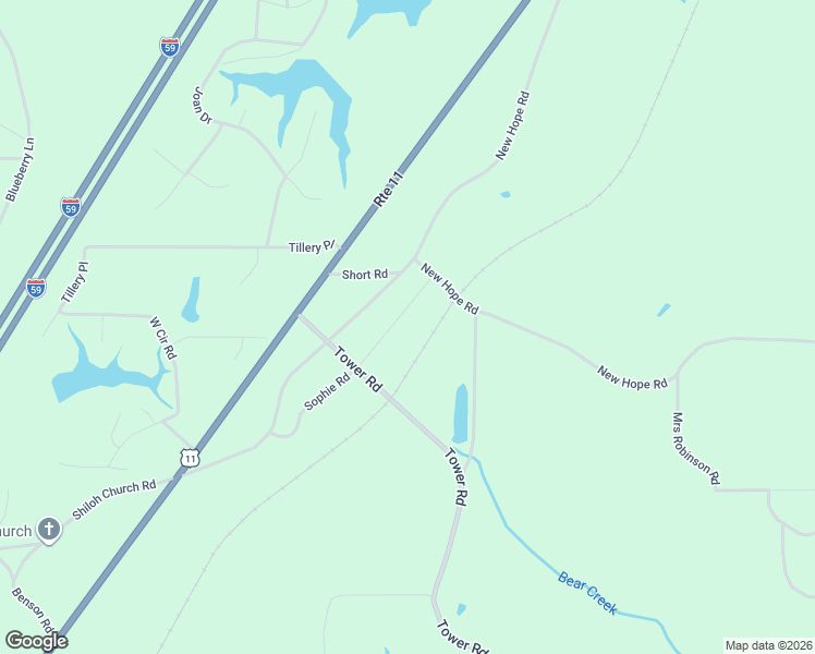 map of restaurants, bars, coffee shops, grocery stores, and more near Mary Russell Road in Ellisville